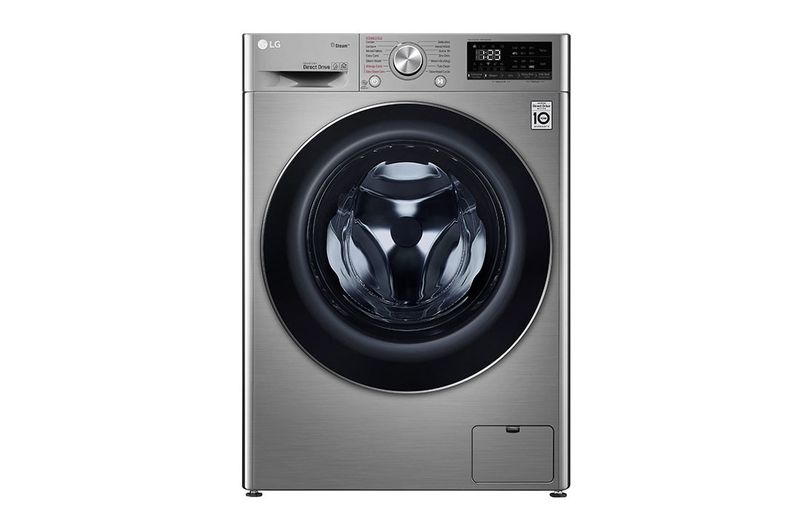 LG 10.5/7kg Silver Front Load Washer Dryer Combo; AIDD &amp; Steam F4V5RGP2T
