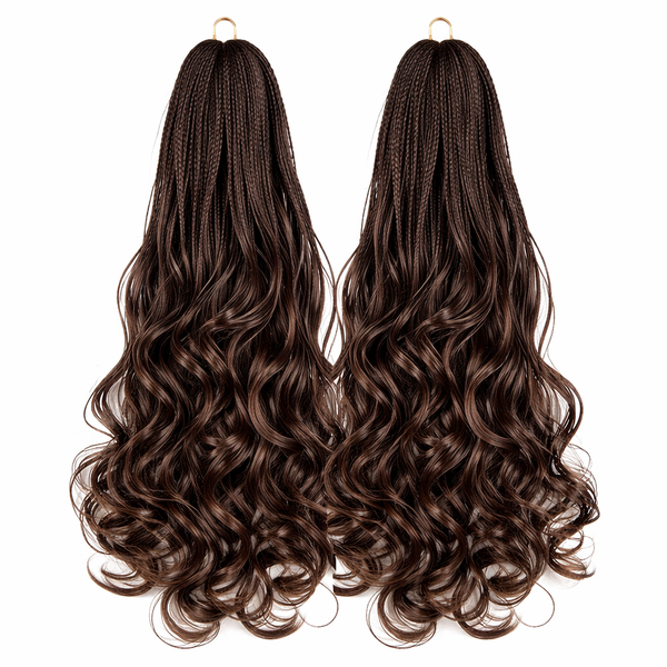 French Curl Braiding Hair 24 Inch Pre-Stretched 2 Piece Pack