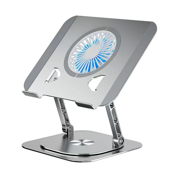 Laptop Stand -360 Rotatable Foldable With Fan, Tablet Cooler