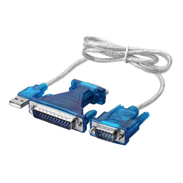 USB 2.0 to RS232 9-Pin Serial DB9/DB25 Adapter Cable Converter - 0.8M