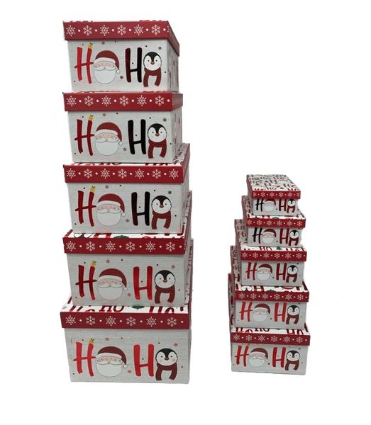 Christmas Giftbox Set of 10 - Hohoho Santa