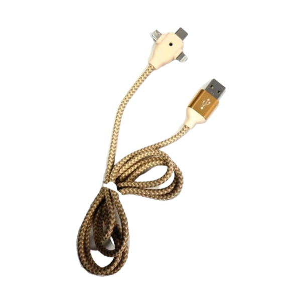 Geeko 3 in 1 Multiport USB Data and Charge Cable
