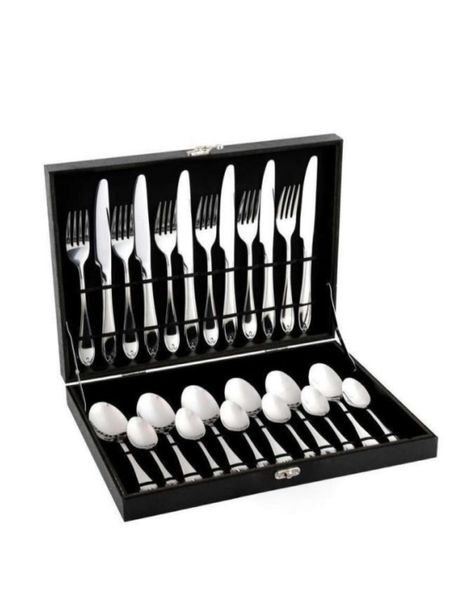 Optic 24 Piece Cutlery Set - Silver