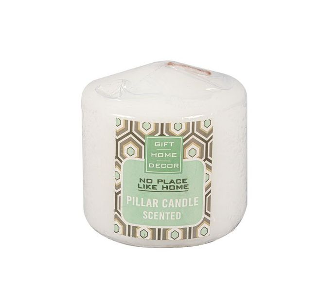 Pillar Candles - Scented - White - 7cm x 7cm - 12 Pack