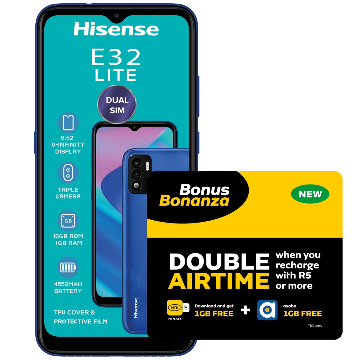 Hisense E32 Lite - LTE Dual SIM - Blue (NL)