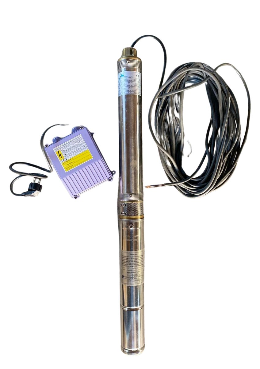 0.55KW Submersible Borehole Pump, Motor & Controlbox 3 Inch (220V ...