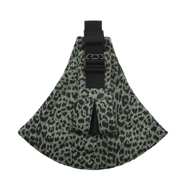 Adjustable Leopard Print Baby Carrier Sling - Ergonomic Wrap For 3.2-20.4kg