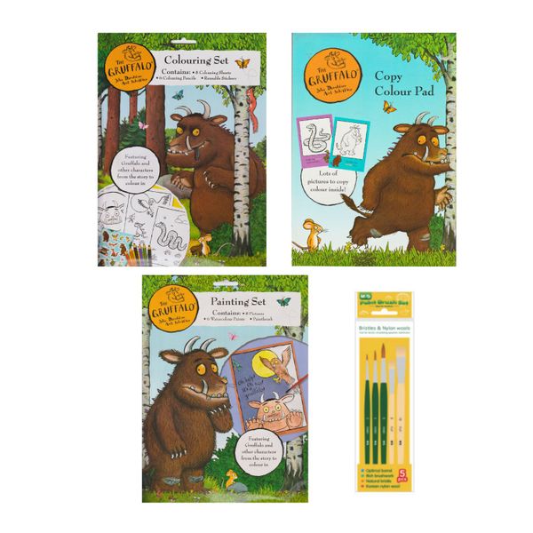 The Gruffalo Activity Set with Copy Colour, Colour Book and Painting Set