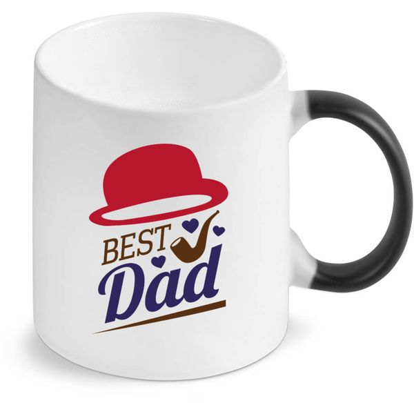 Best Dad Birthday Christmas Father's Day Magic Colour Changing Coffee Mug