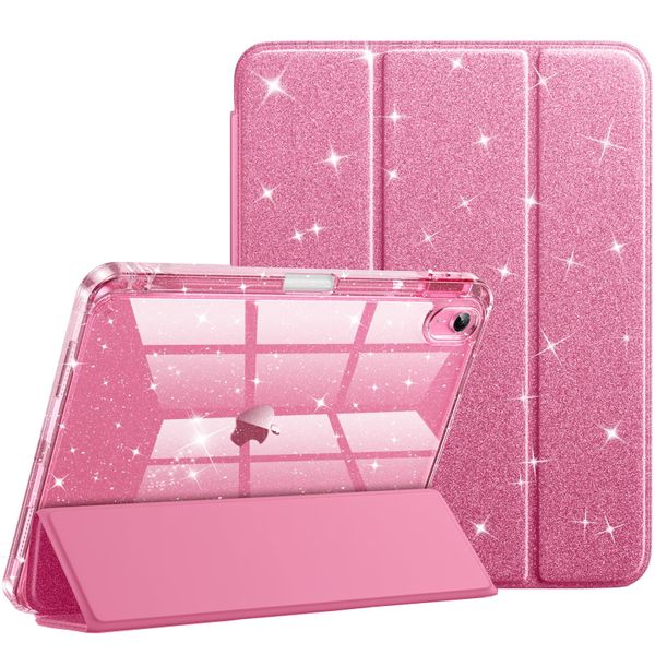 Glossy Pink Case Compatible with iPad 11" 11th Gen 2025&amp;iPad 10.9" 10th Gen