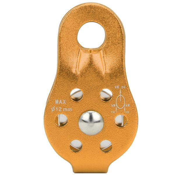 Yellow Aluminum Alloy Universal Mountaineering Pulley