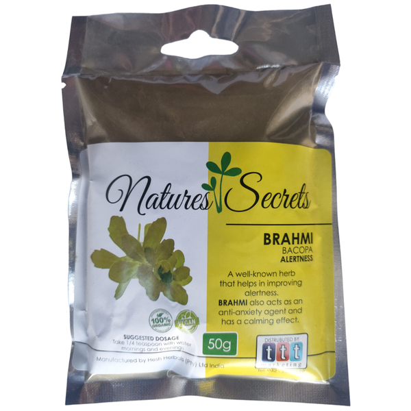 Natural Brahmi Powder for memory enhancement and anxiety relief