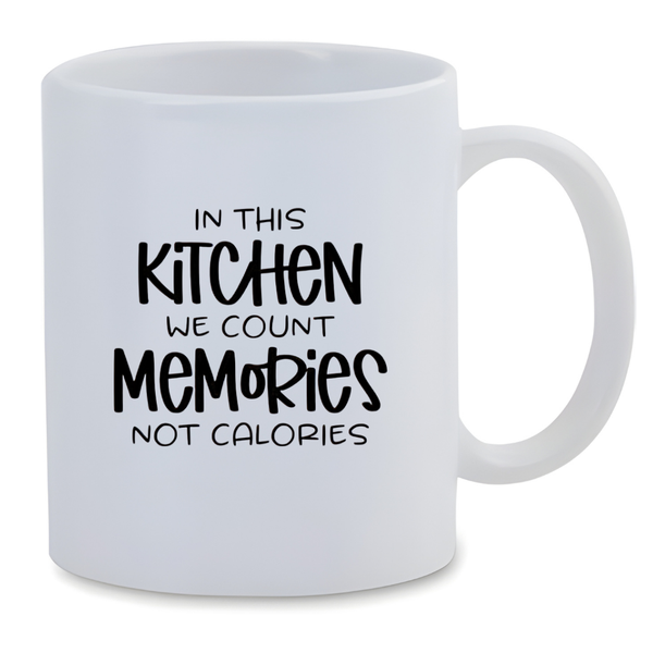 Ceramic Mug - In This Kitchen We Make Memories - White - 350ml