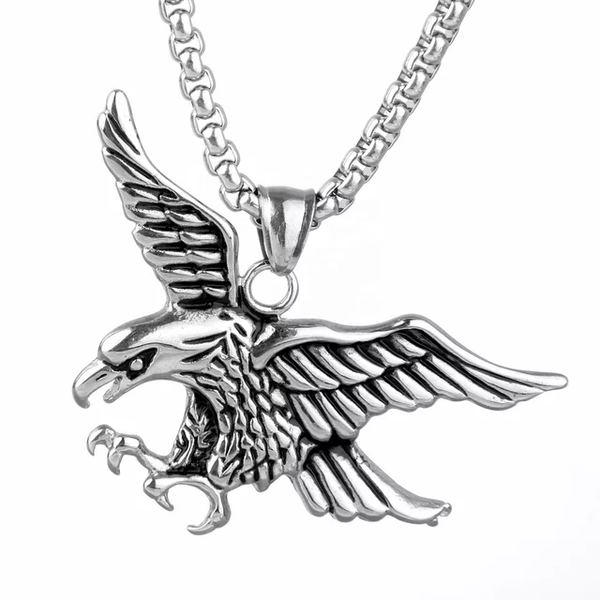 Retro Eagle Wings Pendant Necklace - RN-10013-EW