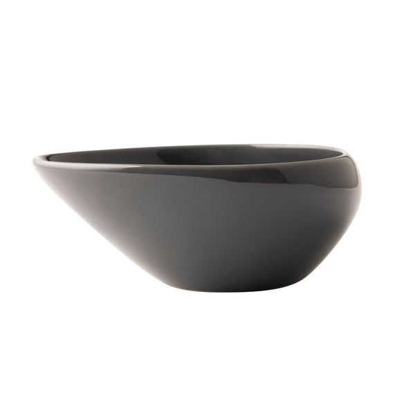 OMADA Irregular Dark Grey 18cm Round Bowl Set of 4