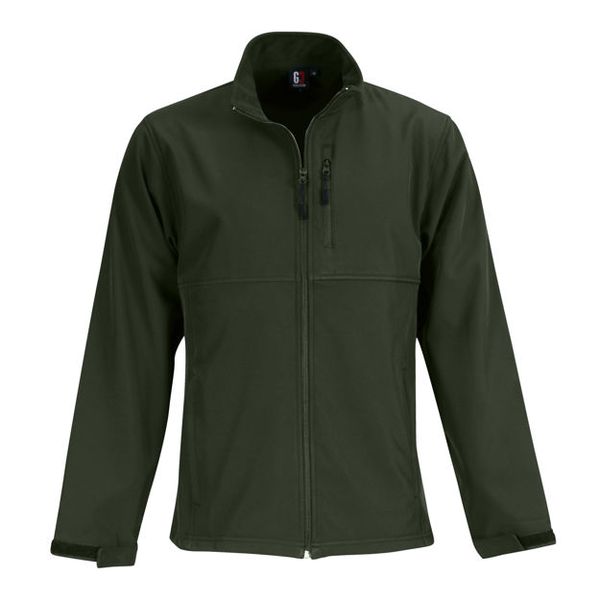 Global Citizen Mens Katana Softshell Jacket - Dark Olive Green