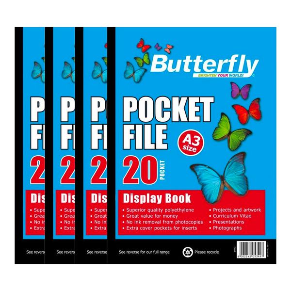 A3 50 M 20 Pocket Display Book X 4 image