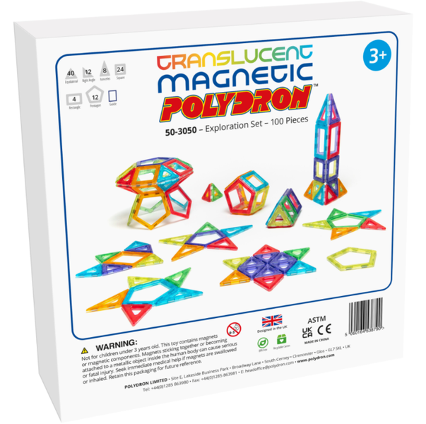 Translucent Magnetic Polydron Exploration Set