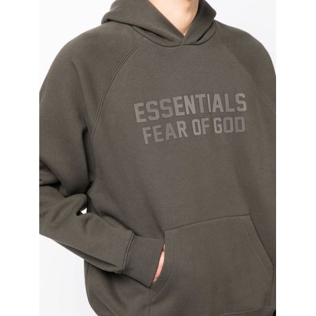 Fear of God Essentials Hoodie Smoke