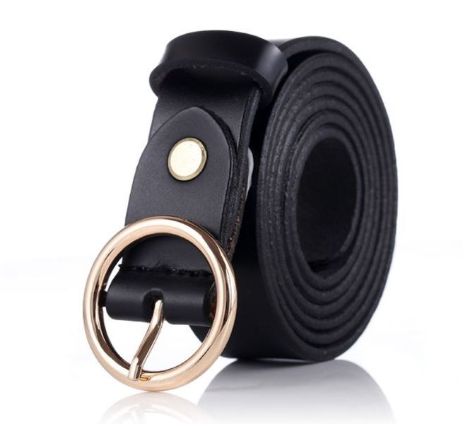 Olive Tree - Ladies Genuine Leather Belt With Vintage Buckle