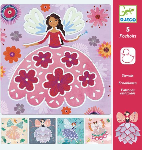 Djeco Stencils - Pretty Fairies