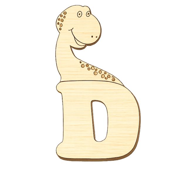 Laser Cut Wooden Alphabet Animal - Letter Z Design Wall Art &amp; Kids Decor