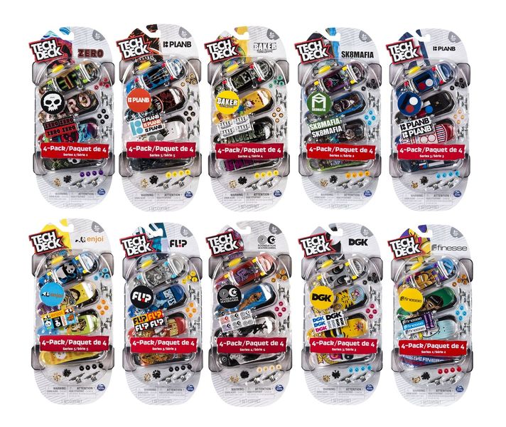 Tech Deck 4 Pack Multipack - Blindbox