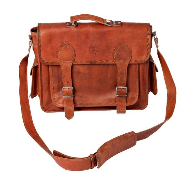 Leather 15" Crossbody Laptop Bag