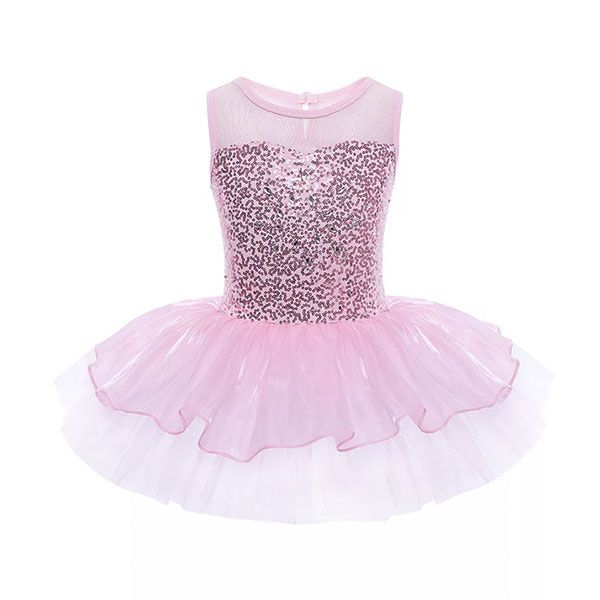 Pink Sequin Tutu Dress