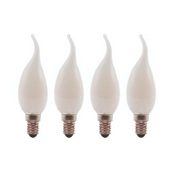 VITO Ledisone-2-Soft Fully Glass C35T/ E14- 4W 6400K Daylight- Set of 4