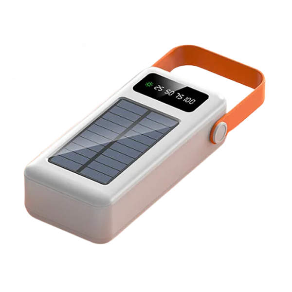 60000mAh Solar Rechargeable Power Bank With LED