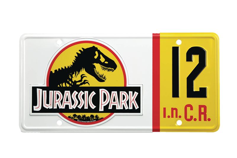 Jurassic Park Nerdry License Plate