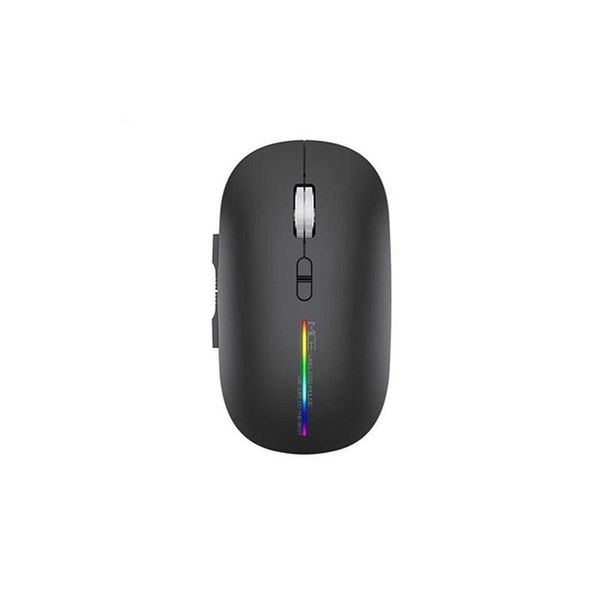 Rechargeable Silent Wireless Mouse 2.4G + Bluetooth 5.1 with LED Light