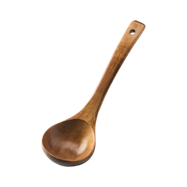 1Pc Wooden Large Capacity Soup Spoon Kitchen Use A Spoon To Handle A