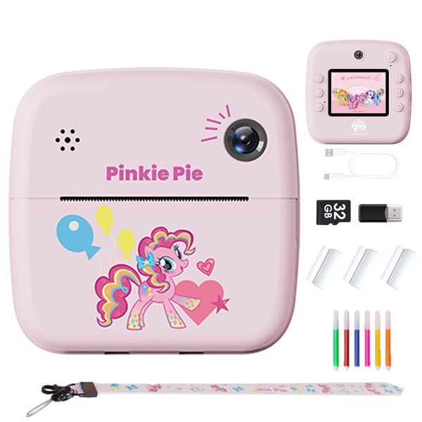 My Little Pony Rainbow Series Instant Printing Kids Digital Camera +SD Card