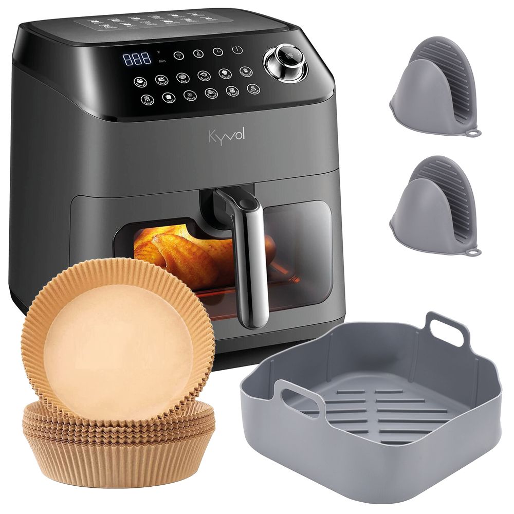 Kyvol Epichef AF600 5.7L Smart WiFi Air Fryer, Silicone Pot and Liners