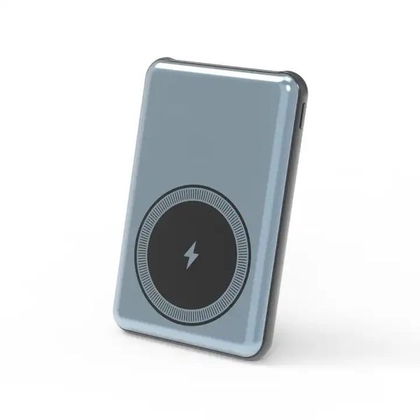15W Magnetic Wireless Power Bank 5000maH - Grey