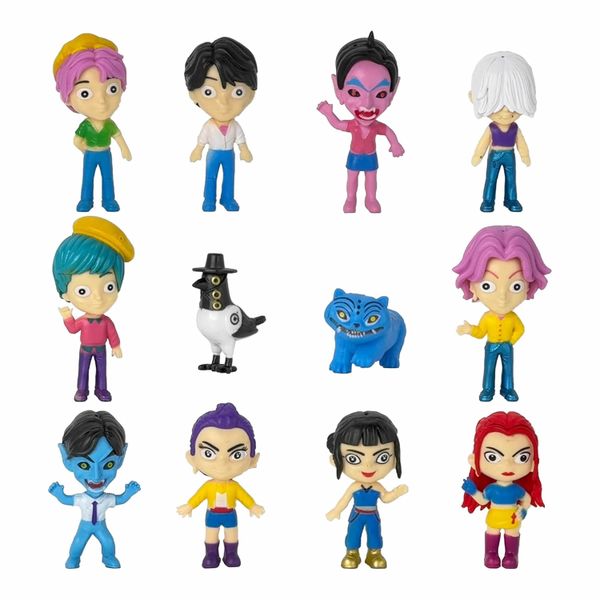 12Pcs Demon Hunters Action Figures,Korean Idol Demon Doll