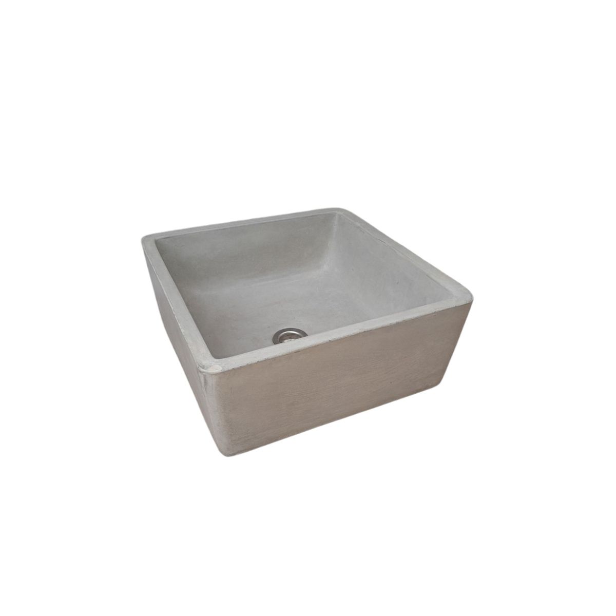 Mermaid's Pond Bespoke Grey Concrete Basin/Sink 39x39x16cm