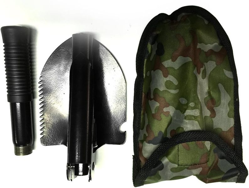 Folding Shovel and Spade Tactical Military Survival Tool with Pocket