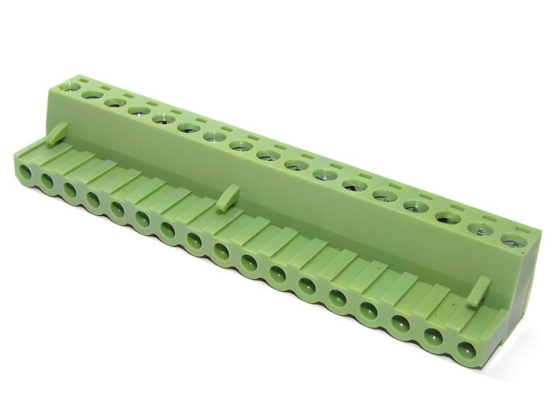 CPF5,08-17E 17-Way 5.08mm Green Screw Clamp Terminal Block 12A 250V