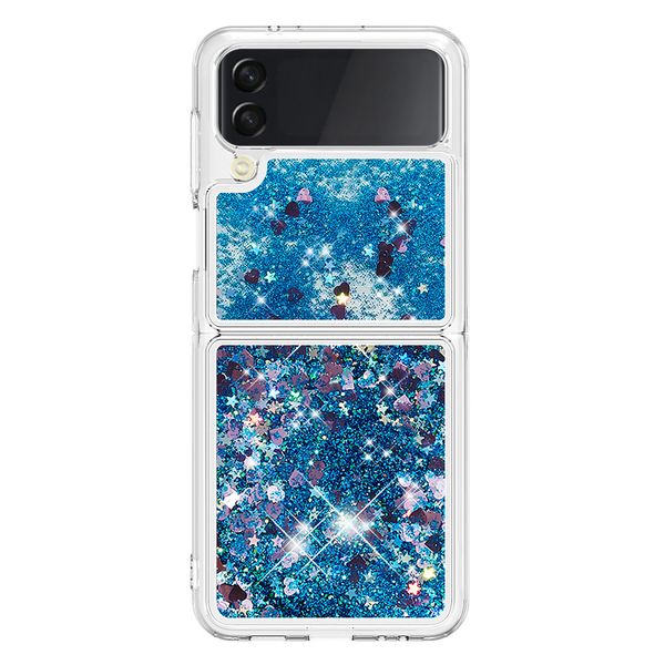 Phone Case Compatible With Samsung Galaxy Z Flip 4 Liquid Glitter Case