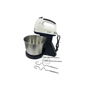 RAF 250W White 7 Speed Electric Hand Mixer with Steel Bowl | Shop Today ...