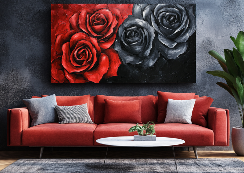 Canvas Wall Art - Elegant Contrast - BX0085