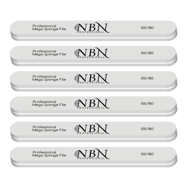 NBN Professional Sponge File 100/180 - 6 Piece
