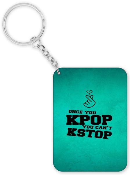 Once You Kpop You Can't Kstop Birthday Christmas Gift Keyring