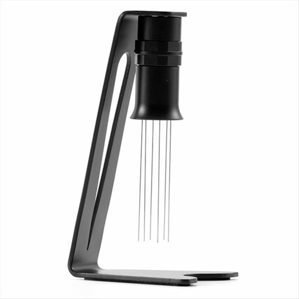 Espresso Needle Distributor - Magnetic Metal Stirrer Tool for Coffee - Blac
