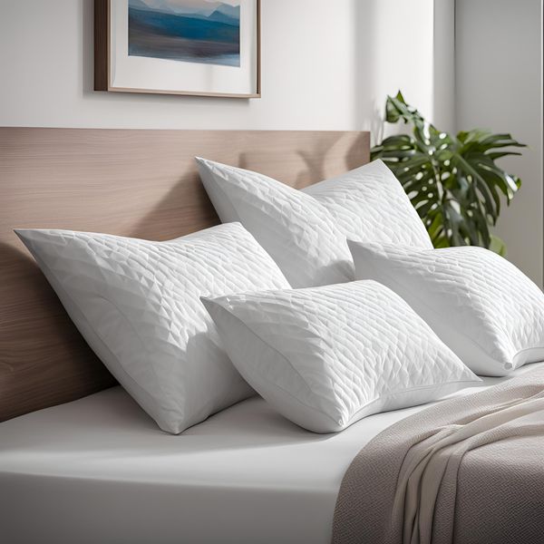 Rey's Fine Linen - Quilted Waterproof Pillow Protector 2Pc