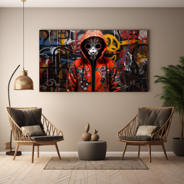 Canvas Wall Art - Graffiti Guardian - BK0184