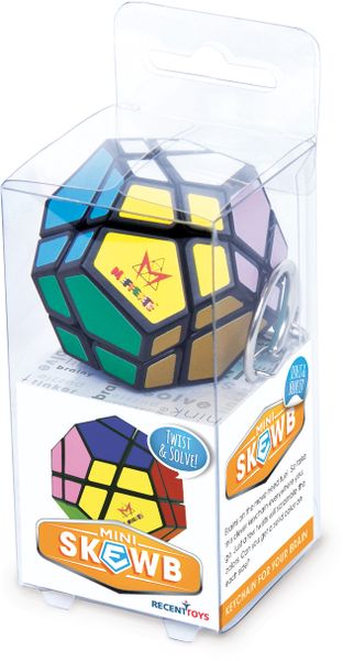 Keychain Puzzle Skewb by Mefferts - Speed cube, Brain Teasers